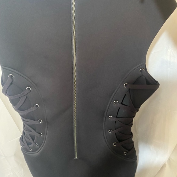 side lace up dress - Picture 2 of 5